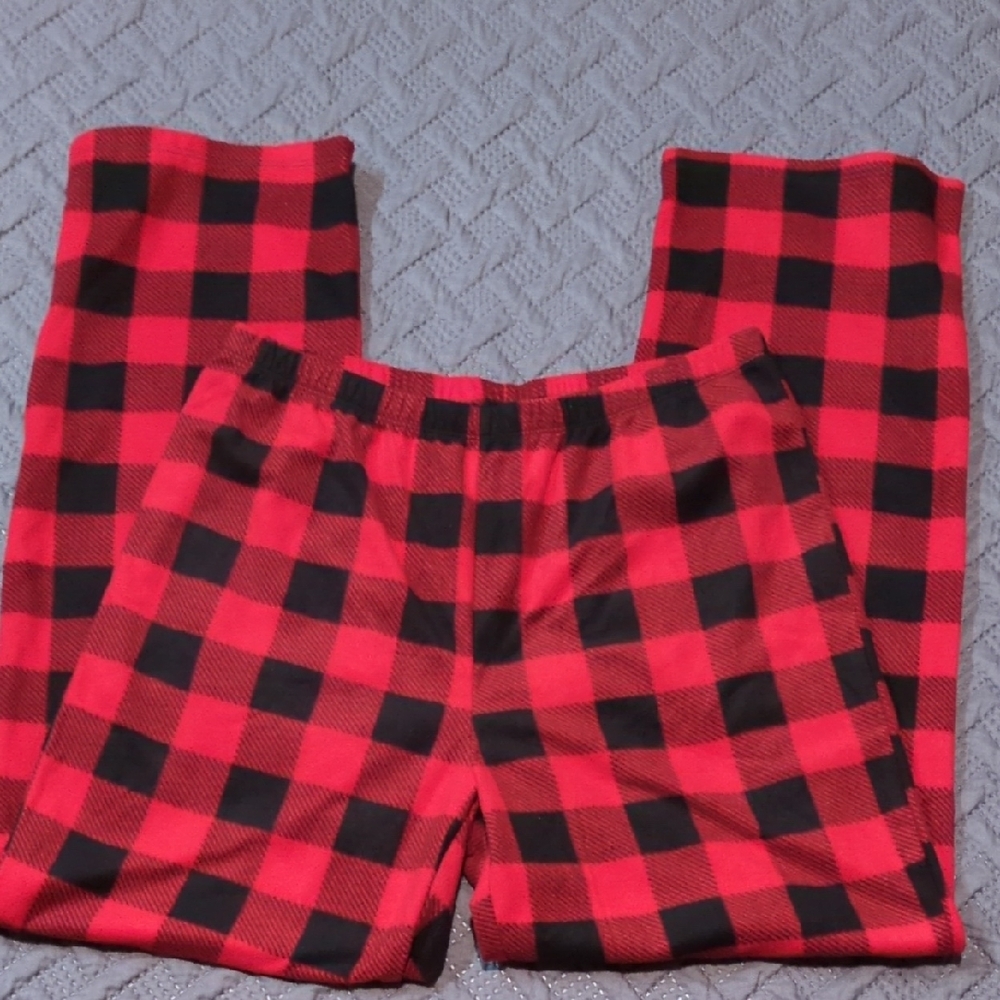 Wondershop Kids Red and Black Check Pajama Bottoms